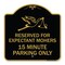 Signmission Reserved for Expectant Mothers 15 Minute Parking Only With Stork & Baby Graphic, A-DES-BG-1818-23200 A-DES-BG-1818-23200 - alternate 1